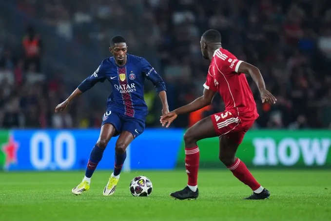 体彩-登贝莱vs利物浦数据：3射1正，1次错失绝佳机会，5关键传球